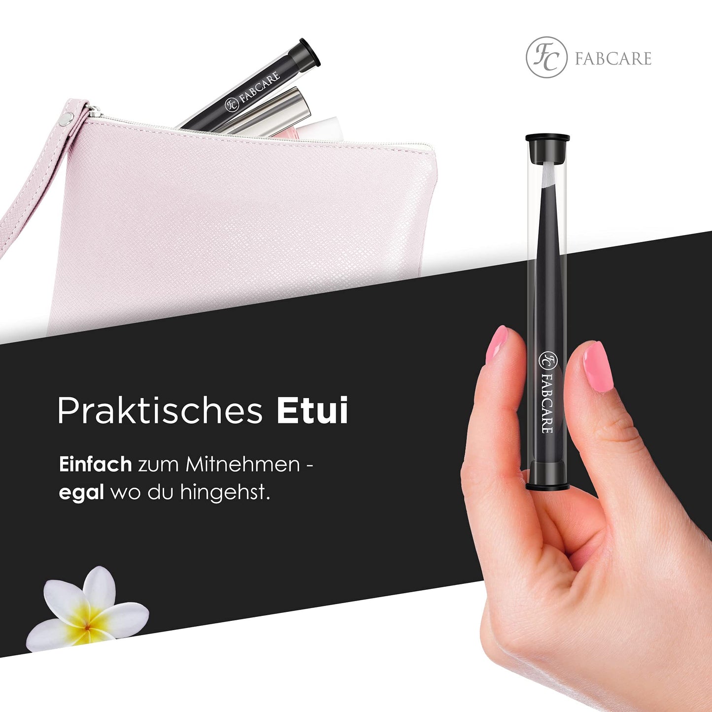 Professional Slanted Tweezer – Precision Hair Removal Tool with Anti-Slip Grip and Carry Case, Single Piece